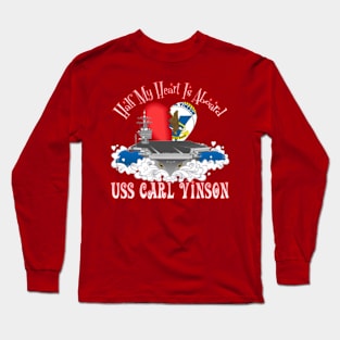 Half My Heart Is Aboard USS Carl Vinson Long Sleeve T-Shirt